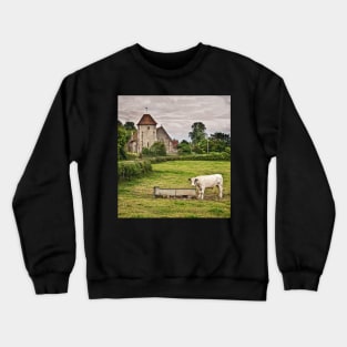 Meadow By The Church Aldworth Berkshire Crewneck Sweatshirt